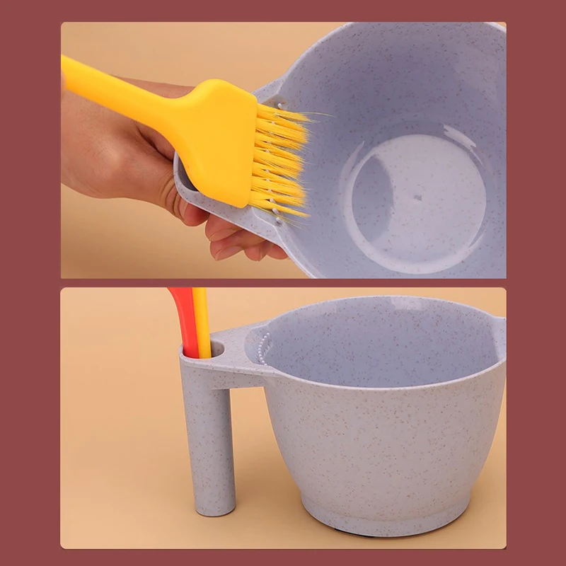 Description Picture 6 of itemColoring Mixing Dye Bowl DIY Hair Styling Tool Anti-slip Handle Design Professional Salon Hair Hair Styling Accessories