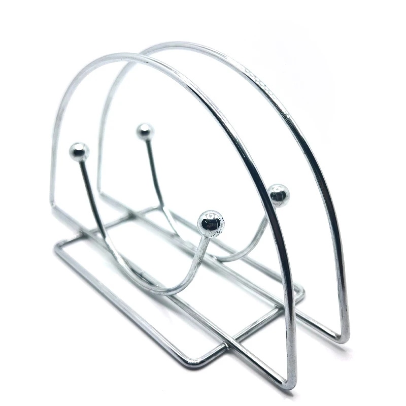 Stainless Steel Table Napkin Holder Clip Rack Box Serviette Holder Organizer Tissue Dispenser Storage Case Table Decor paper towel holder tissue holder napkin dispenser
