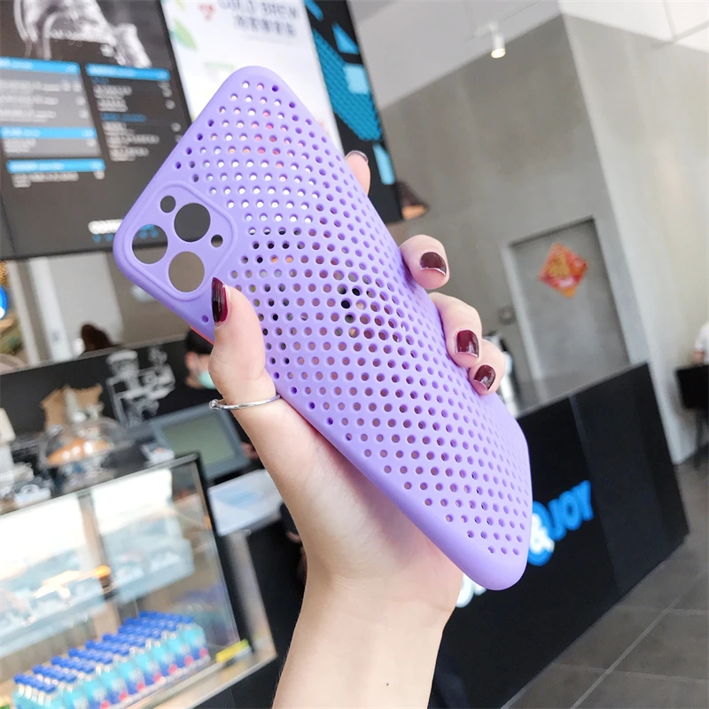 Breathable Cooling Ultra-thin Silicone Phone Case with Heat Dissipation