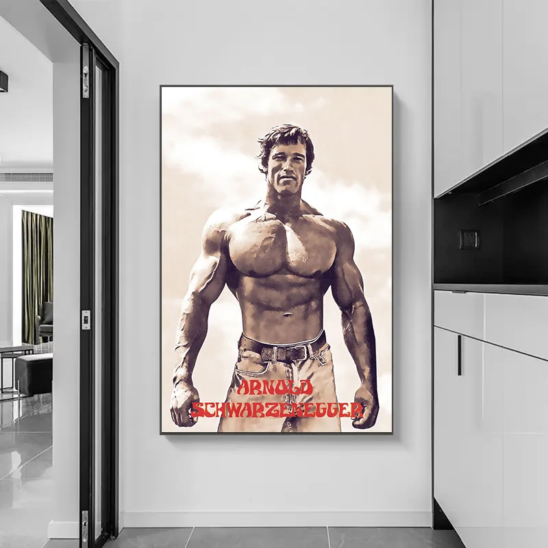 Poster Arnold Schwarzenegger – Toile Motivation Gym, Musculation, Fitness