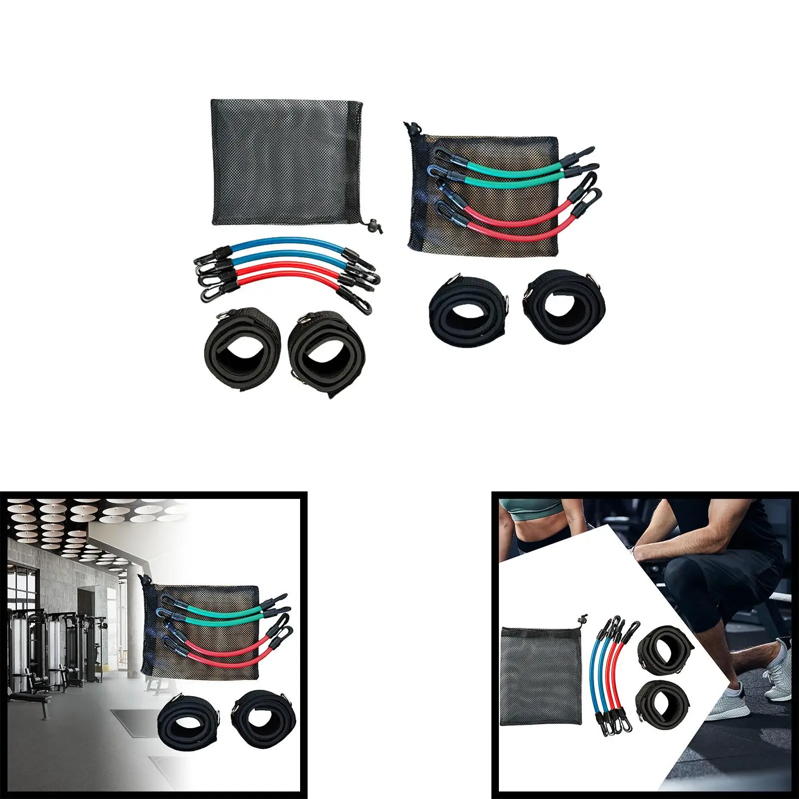 Ankle Resistance Bands Kit with Bag Adjustable Speed Agility Training Tool for