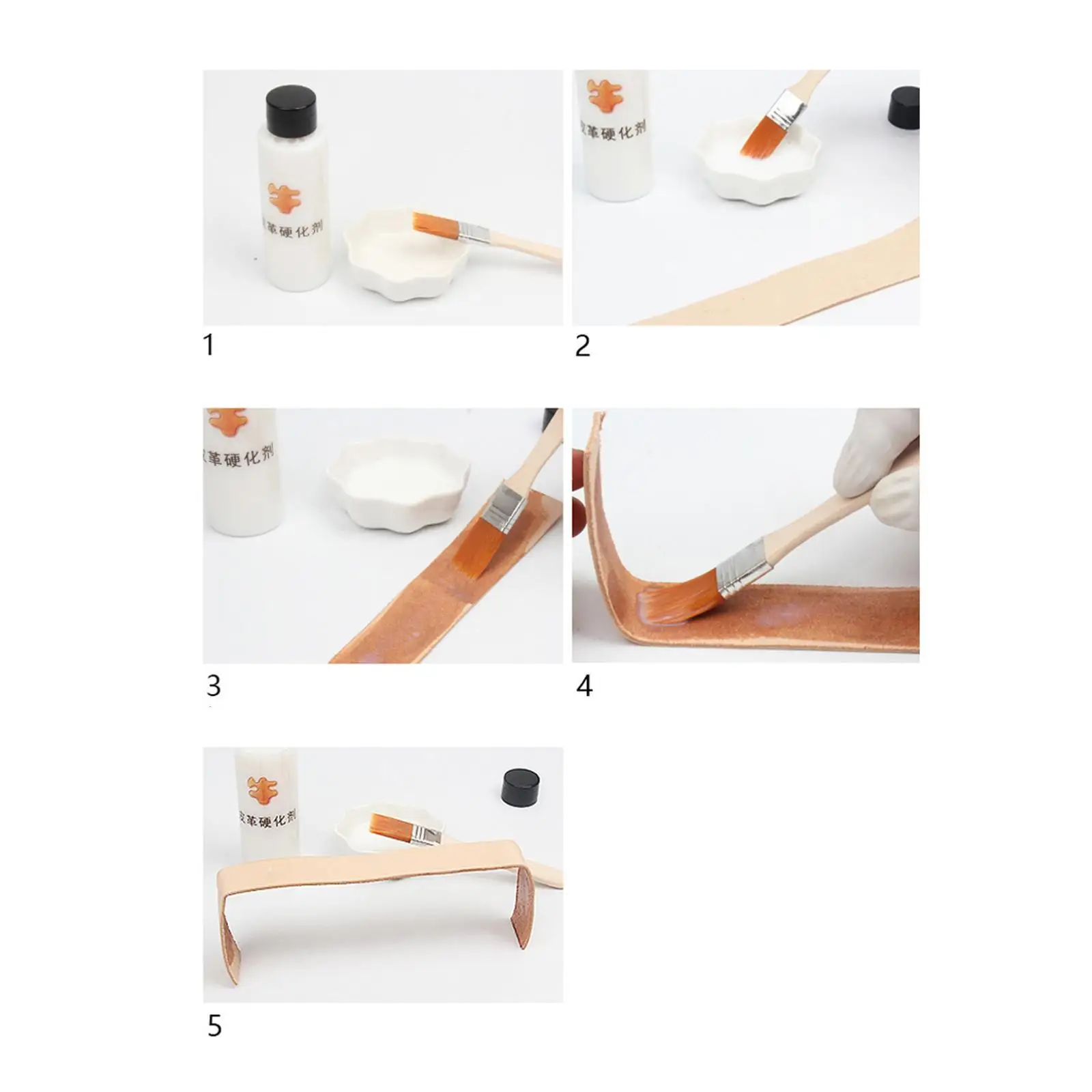 Leather Hardener Adhesive Shaping Gel Fast Leathercraft Permanent Clear