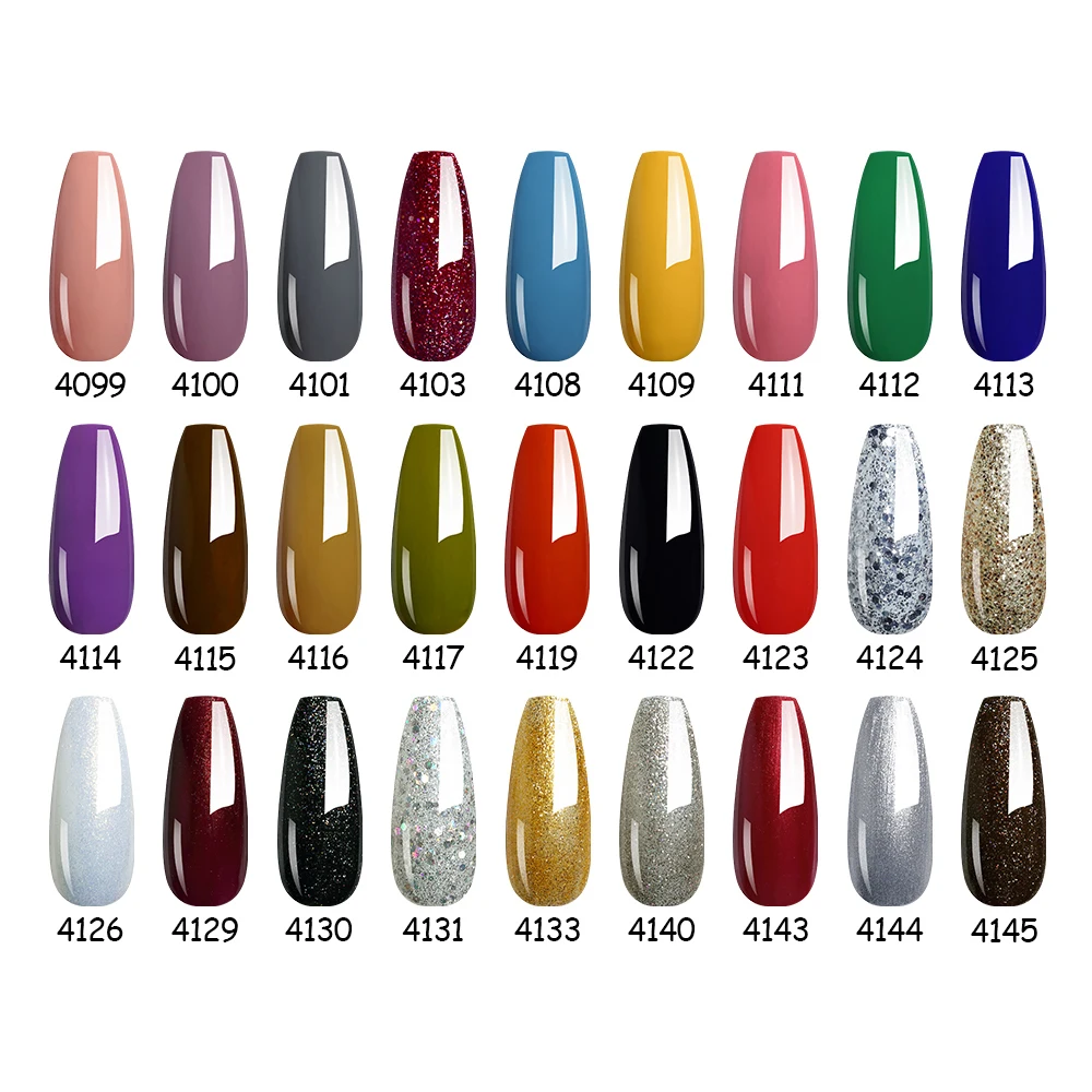 NAILCO Smalto per unghie gel 8ml 81 colori Vernice gel UV Soak Off LED e UV Unghie Manicure Design fai da te Vernici per nail art Gel Lacquer Coat - immagine 5