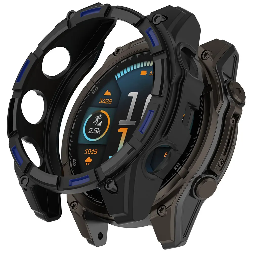 Premium Shockproof TPU Protective Case for Smartwatch - Anti-Scratch Shell for 47mm/51mm Watches