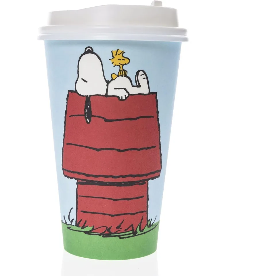 Snoopy Doghouse Disposable Travel Cups Set of 12