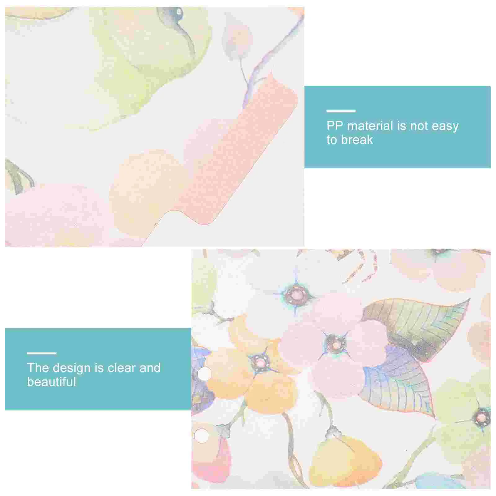 

A5 Binder 6 Ring Dividers Notebook Sets A6 Paper Separator Page Rings Notepad Handbook Tabs Labels