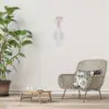 Test Tube Vase Wall Flower Arrangement Decor Holder Decoration Clear White Metal Pot 5