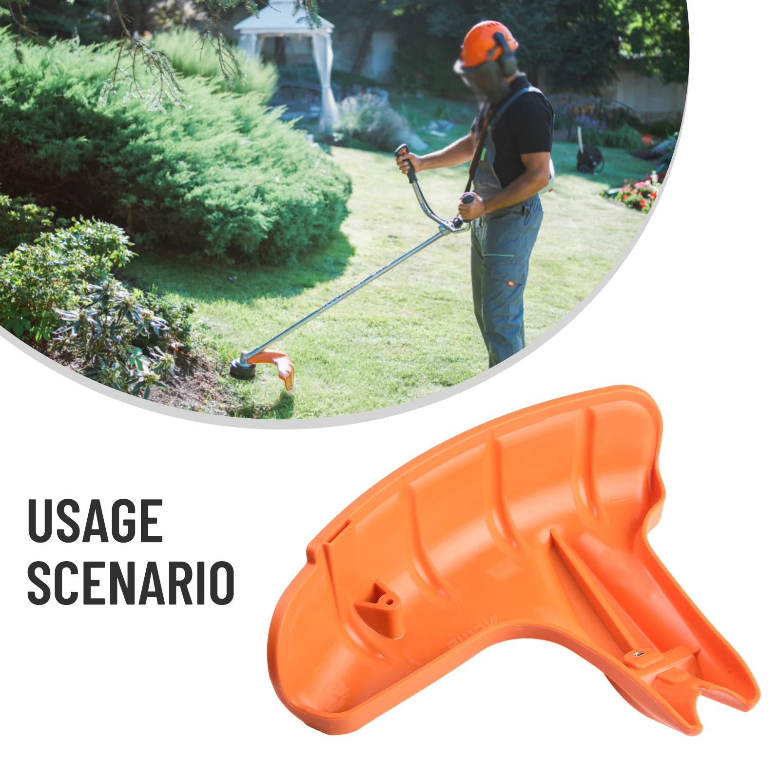 Protection De Rechange Pour Débroussailleuse Stihl - Compatible FS44, FS55, FS75, FS81 Et Beaucoup D'autres Modèles - Plastique Orange
