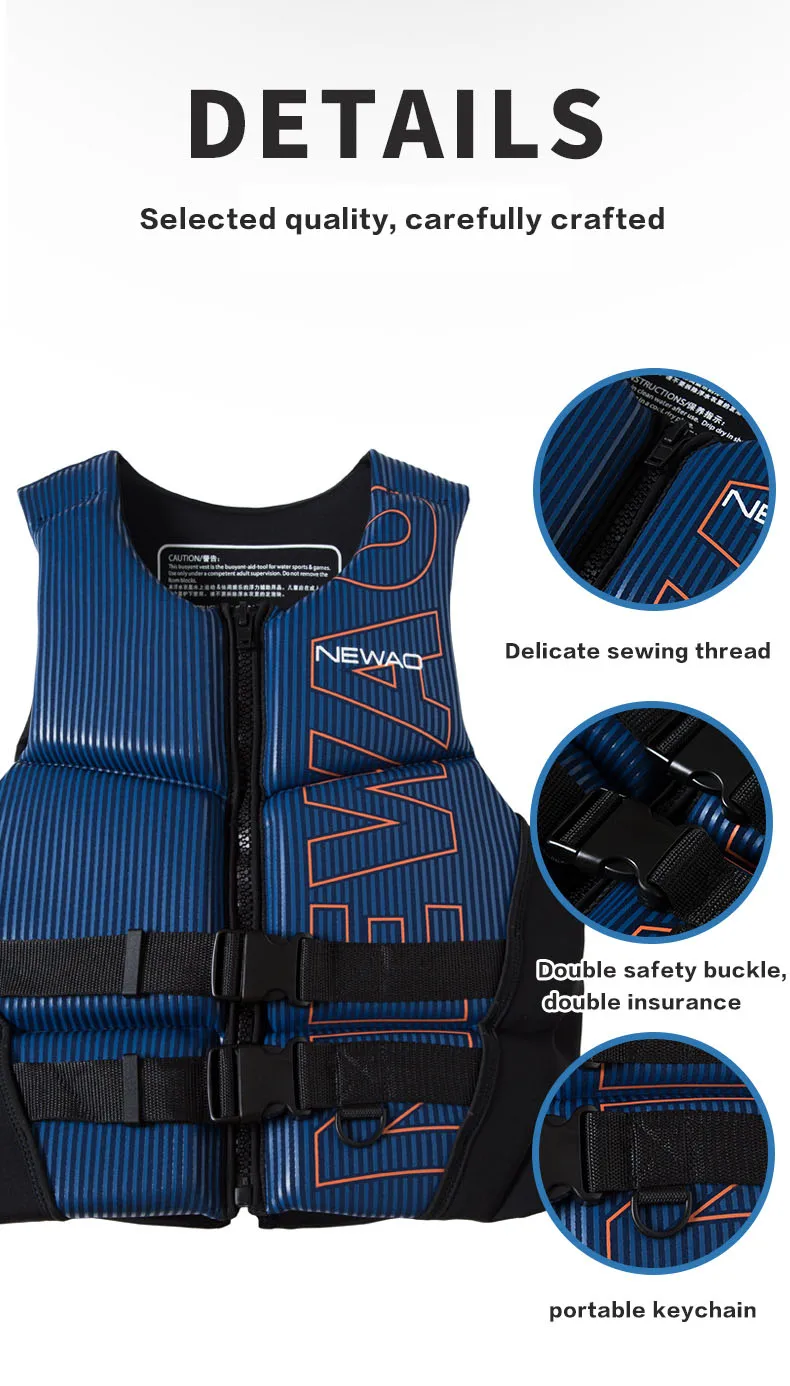 Life Jacket Adult Professional Super Buoyancy Surf Vest Water Sports Kayak Motorboat Drifting Vest Rescue Lifeguard Life Vest