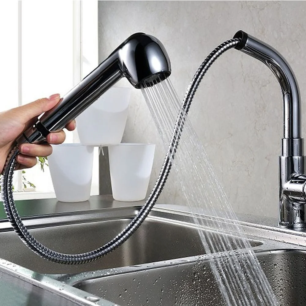 Kitchen Faucet Spray Head Universal G1/2 Pull Out Spray Shower Nozzle Bathroom Sink Tap Mixer Replacement Accessory Spout chrome kitchen sink faucet universal hose multi mode spout wall mount cold hot water mixer kitchen washbasin tap