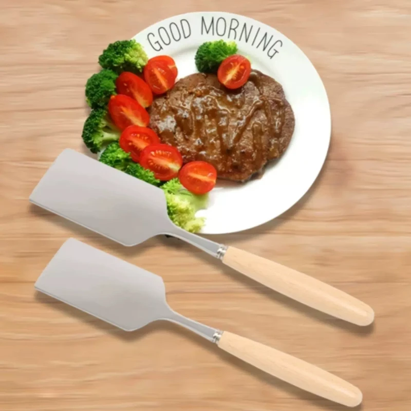 Stainless Steel Mini Spatula Frying Shovel Food Grade Stir Fry Vegetable Spatula Barbecue Small Iron Pot Special