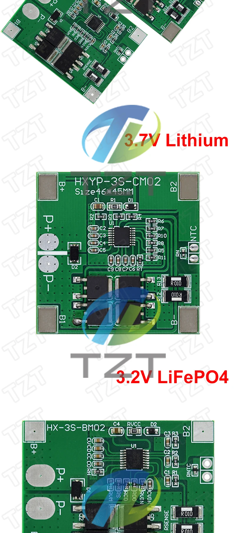3s 9,6 V 11,1 V 12,6 V Lifepo4 Li-Ionen-Lipo-Lithium-Batteries chutz platine 3,2 bms 14a Limit 20a Platine 4 Cell Pack PCM 3,7 V V – Detail 5