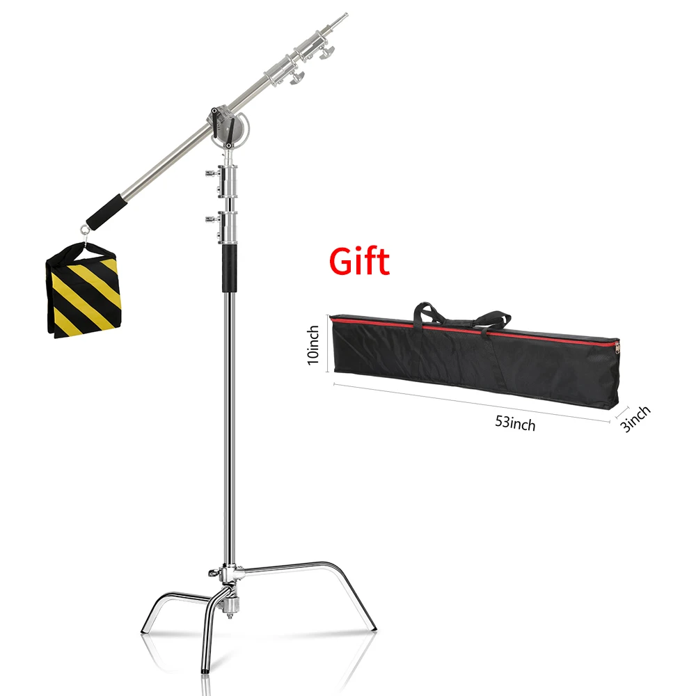 SH 2.9m Light Stand With Stainless Steel Kit Cross Arm With