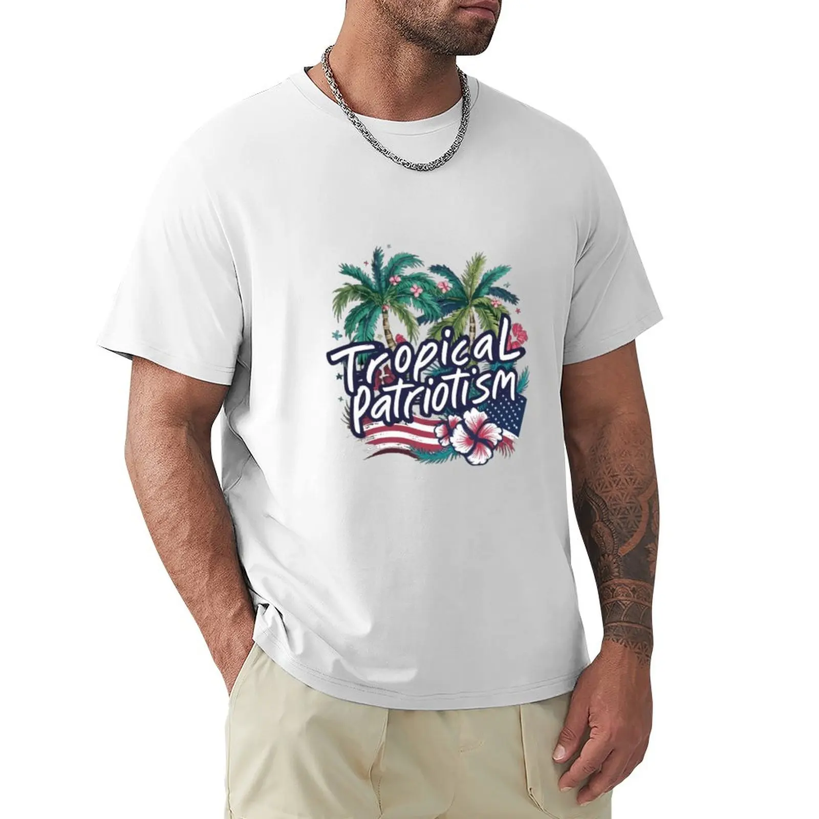 

Tropical Patriotism T-Shirt shirts graphic tees anime t shirts for men graphic
