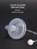 Baby Safe Silicone Round Matte Nipple with Straw Gravity Ball for 7cm Diameter Bottles and Nipple Accessories 1