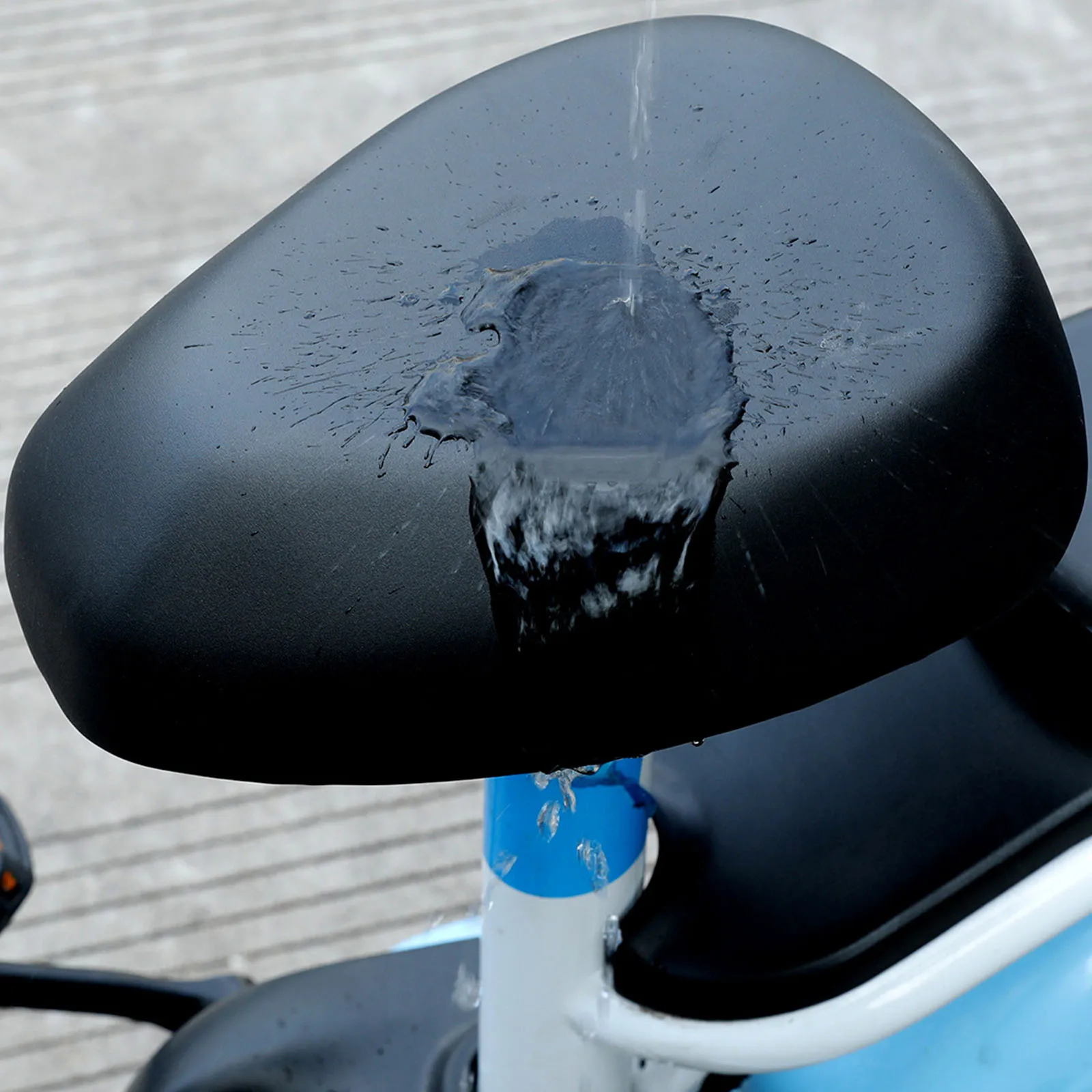 Polyester-Ebike-Abdeckung, E-Bike-Abdeckung, wasserabweisend, 180 g/Set, 25 x 20 cm, Schwarz, einfach zu installierende E-Bike-Abdeckung – Detail 10