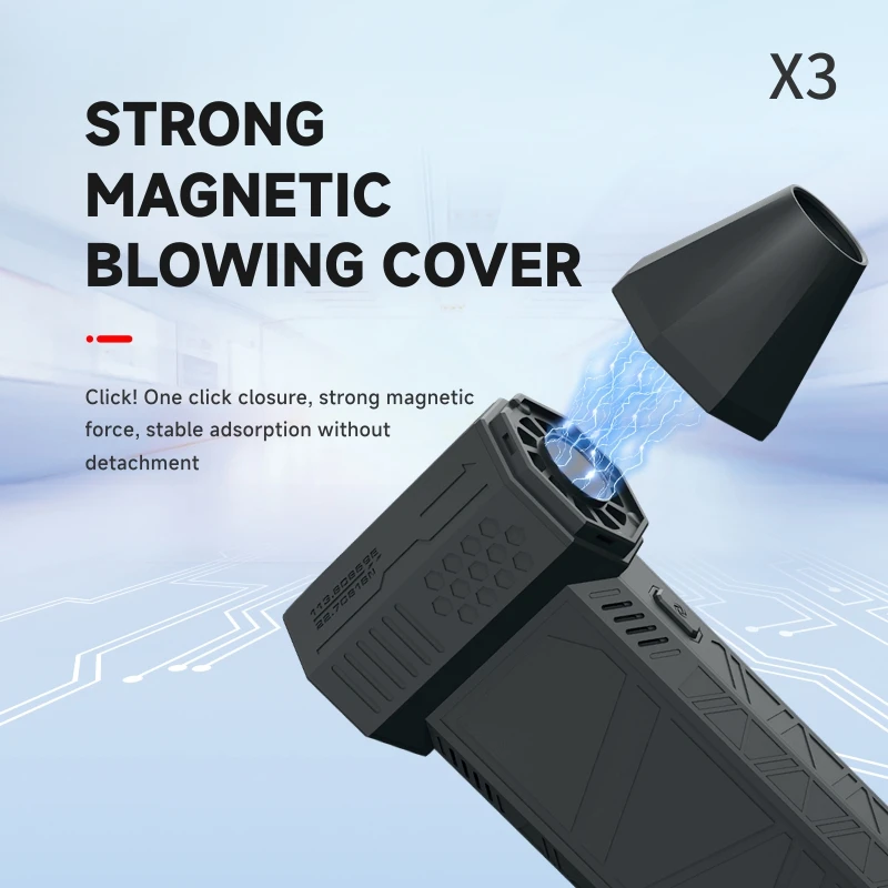 X3 130000RPM Wind Speed 52m/s Turbo Jet Fan Turbo Fan Industrial Duct Fan Brushless Motor Car Dryer 6