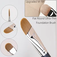 Upgraded M-191 Flat Round Ultra-thin Foundation Makeup BrushProfessional Contour Liquid  Foundation Cream Concealer Make-up Tool 1
