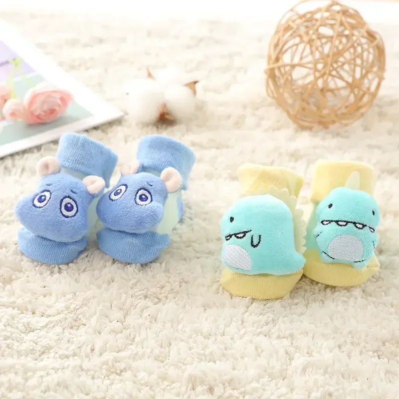Baby Socks Floor Non-slip Cotton Cartoon Doll Socks with Bells Baby Girls Boys Soft Cute Boots 5