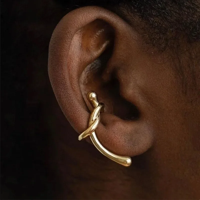 Punk Geometric Ear Cuff Earrings For Women Non-Piercing Metal Ear Clip Earring Jewelry Party ear clip earrings clip earrings ear clip ear accessories
