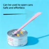 Pet cat long-handled can scoop multi-functional pet can opener cat feeding spoon lid opener for cat cans. 2