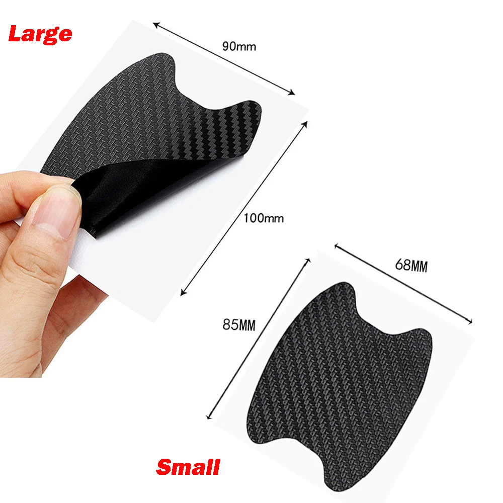 4Pcs Carbon Fiber Door Stickers 4