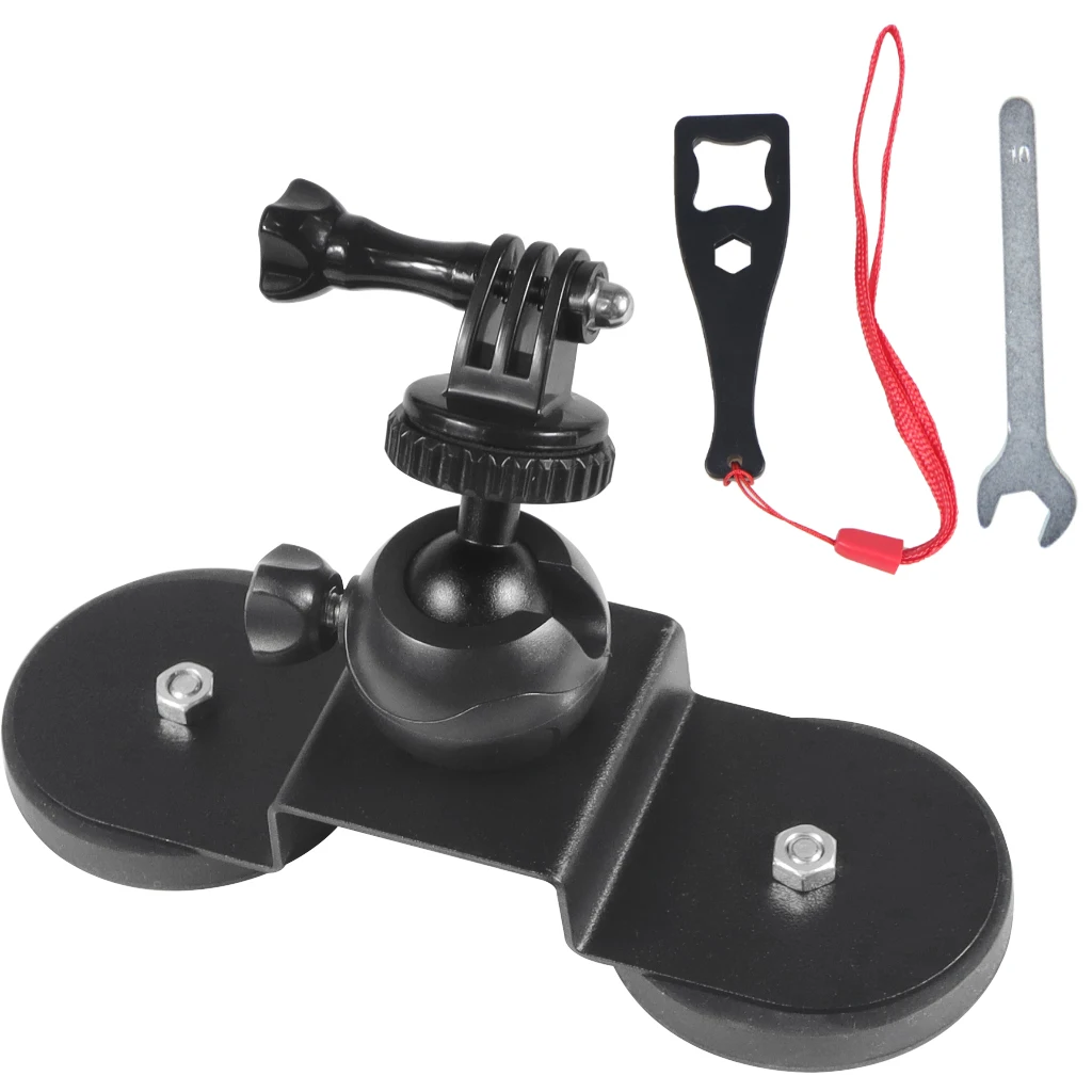 Ventosa do Carro para Gopro 10 Insta 360 Ação Câmera Adaptador de Tripé Montagem Magnética 360 Bola Cabeça Otário Telefone Titular