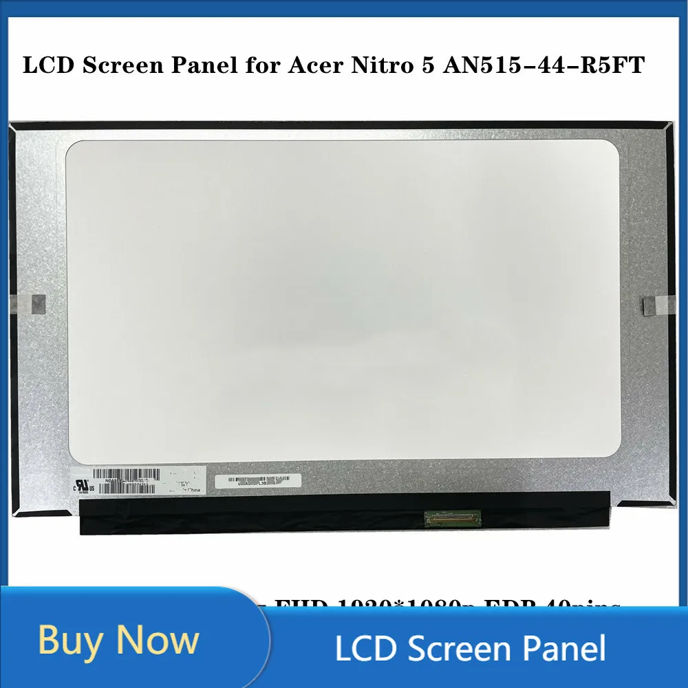 

15.6" LCD Screen Panel Slim Matrix 144hz FHD 1920*1080p EDP 40pins for Acer Nitro 5 AN515-44-R5FT
