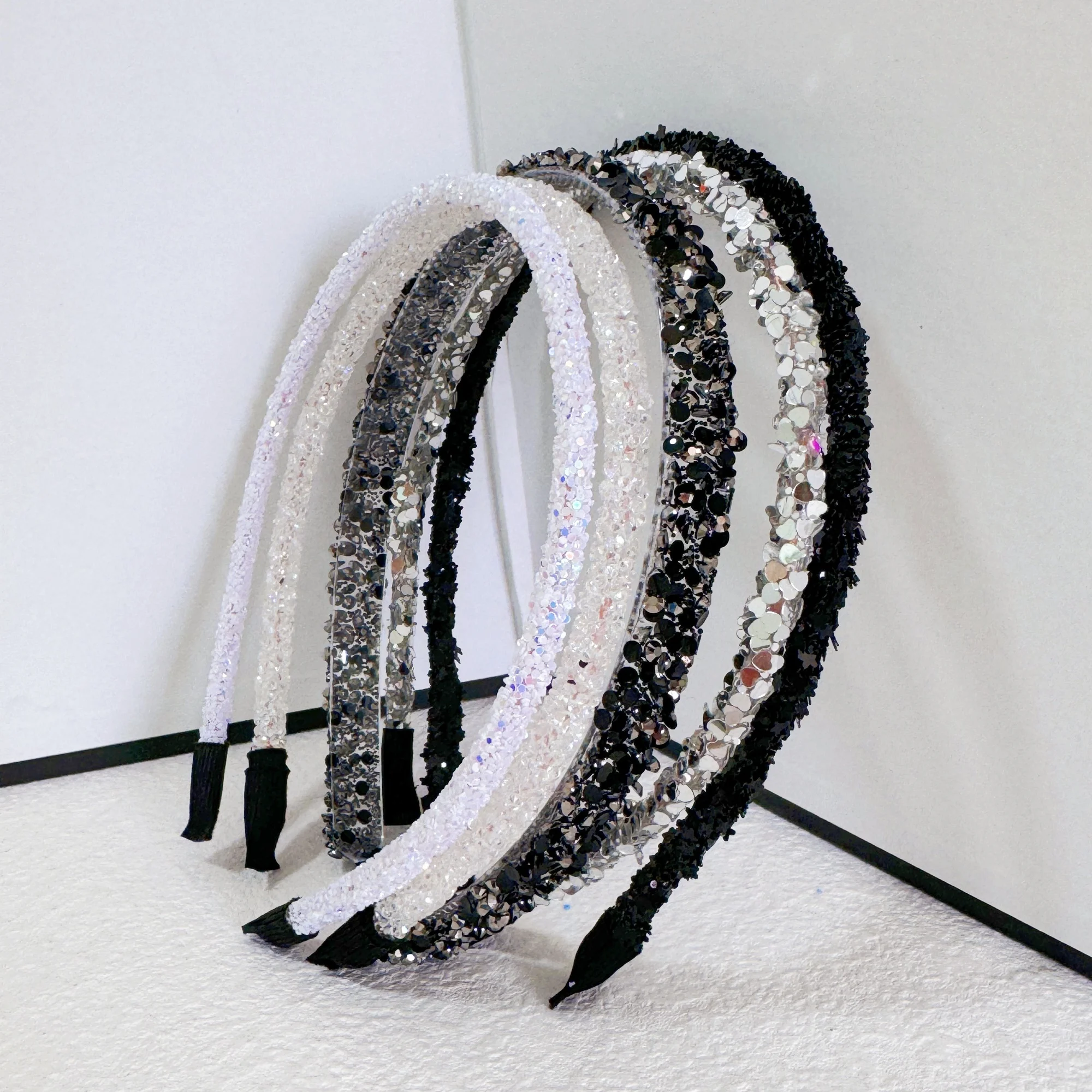 5PCS Glitter Kunststoff Haarbänder Für Mädchen Nette Stern Stirnbänder Haarbänder Schöne Mädchen Stirnbänder Für Frauen Haar Zubehör – Detail 8