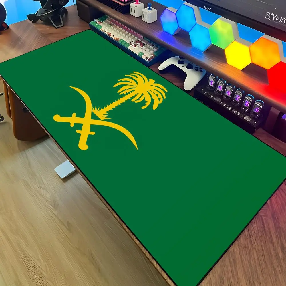 وسادة مكتب كبيرة الحجم من المطاط، بتصميم شعار المم...