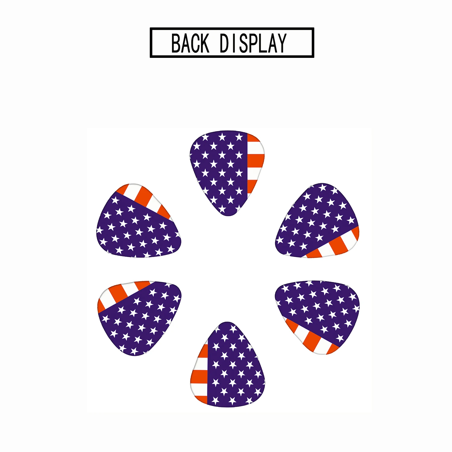 6 Pcs Original Sound Guitar Picks Double-Sided Printed Ukulele Guitar Finger Shrapnel Keychain Holster Gift For Music Lovers guitar picks