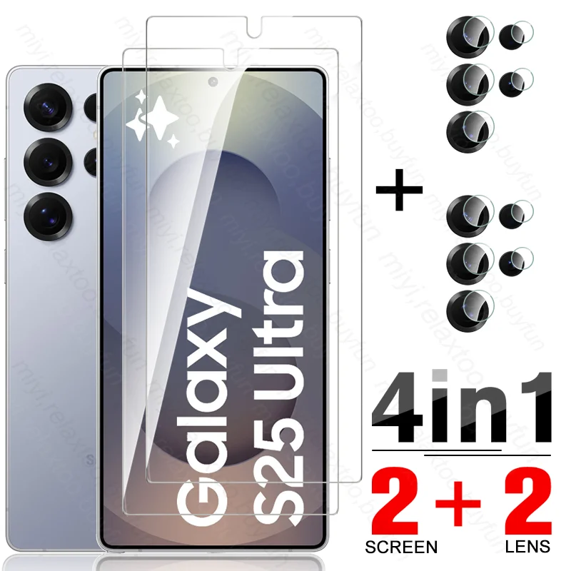 4-in-1 Tempered Glass Phone Case with Fingerprint Unlock and Camera Protection