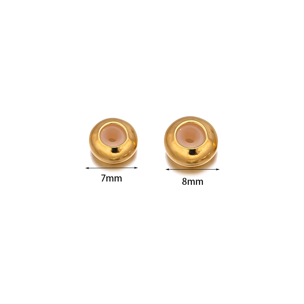Cuentas espaciadoras de tapón con caucho de silicona para pulseras deslizantes - Imagen 6
