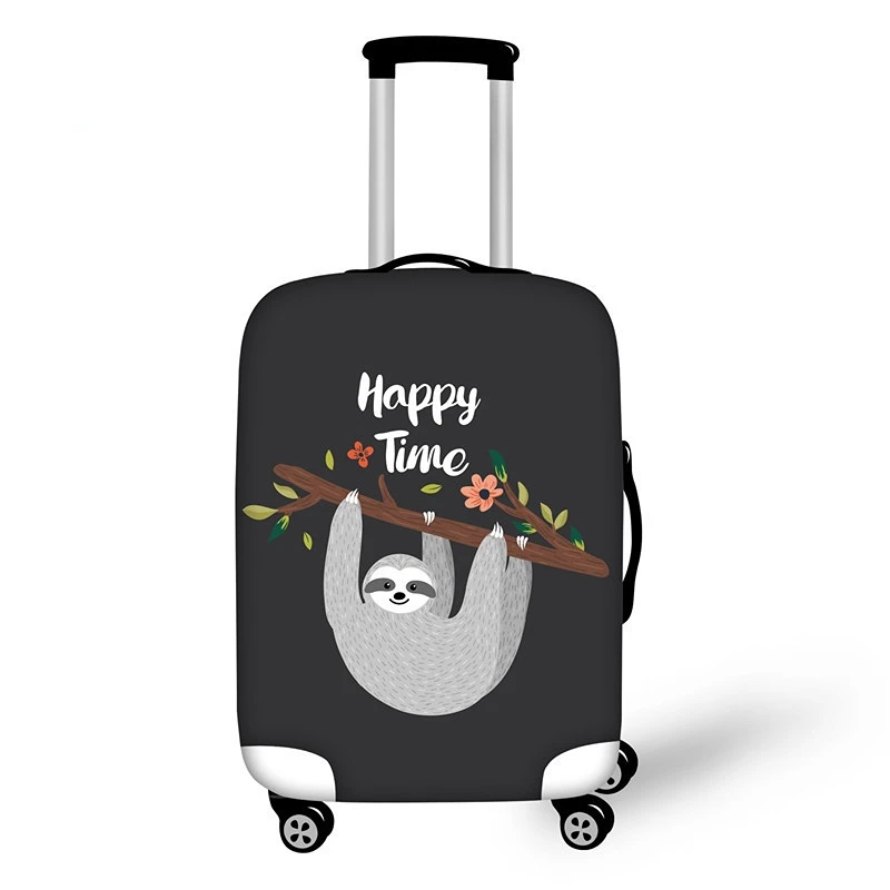 

Cute Sloth Custom Travel Suitcase Protective Cover Elastic Dust Case Cover 18-30 Inch Trolley,Travel Accessories