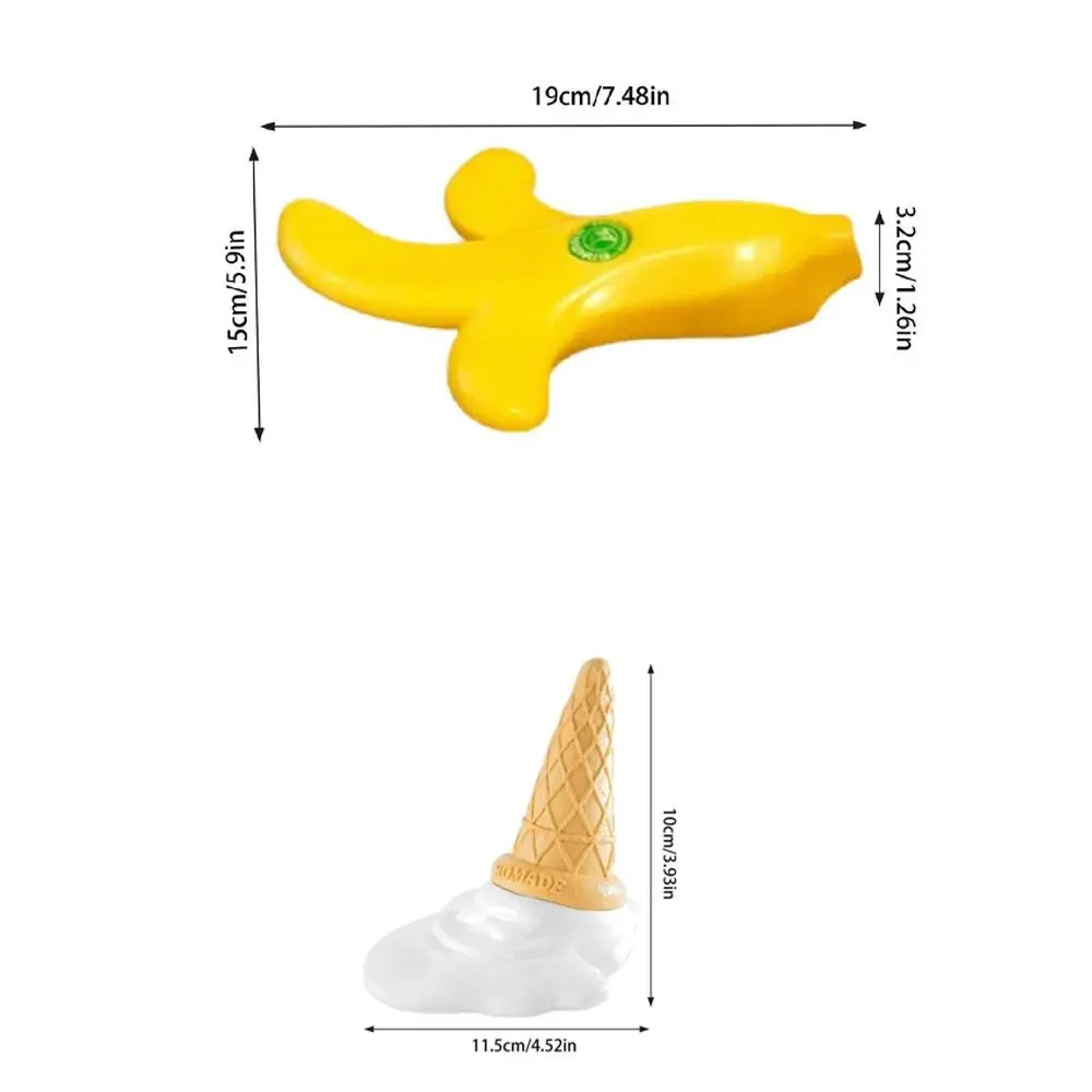 Without Punching Banana Door Stop Decorative Floor Protection Ice Cream Gate Stopper Plastic Floor Stoppers Door Wedge Home