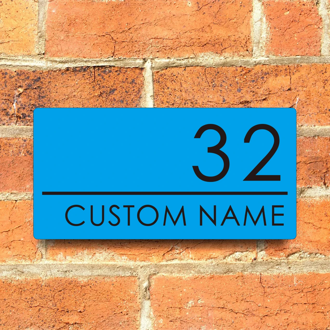 Acrylic Sign Plaques Colorful House Number for Outdoor