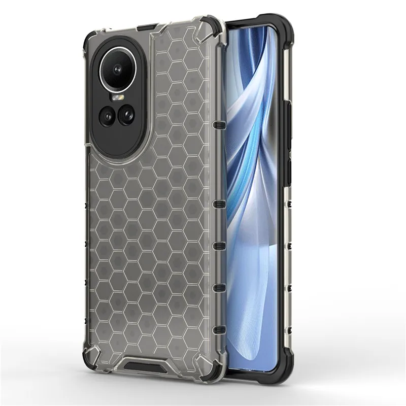 Suitable for Oppo Reno10 phone case, Oppo Reno10 Pro Plus cover, honeycomb bumper protective phone case, Oppo Reno10 Pro+Funda phone case_voghion.com