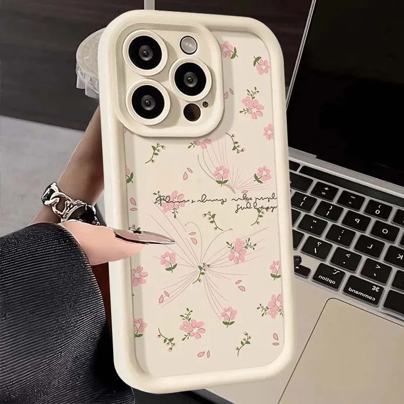 Butterfly Flower Bumper Phone Case
