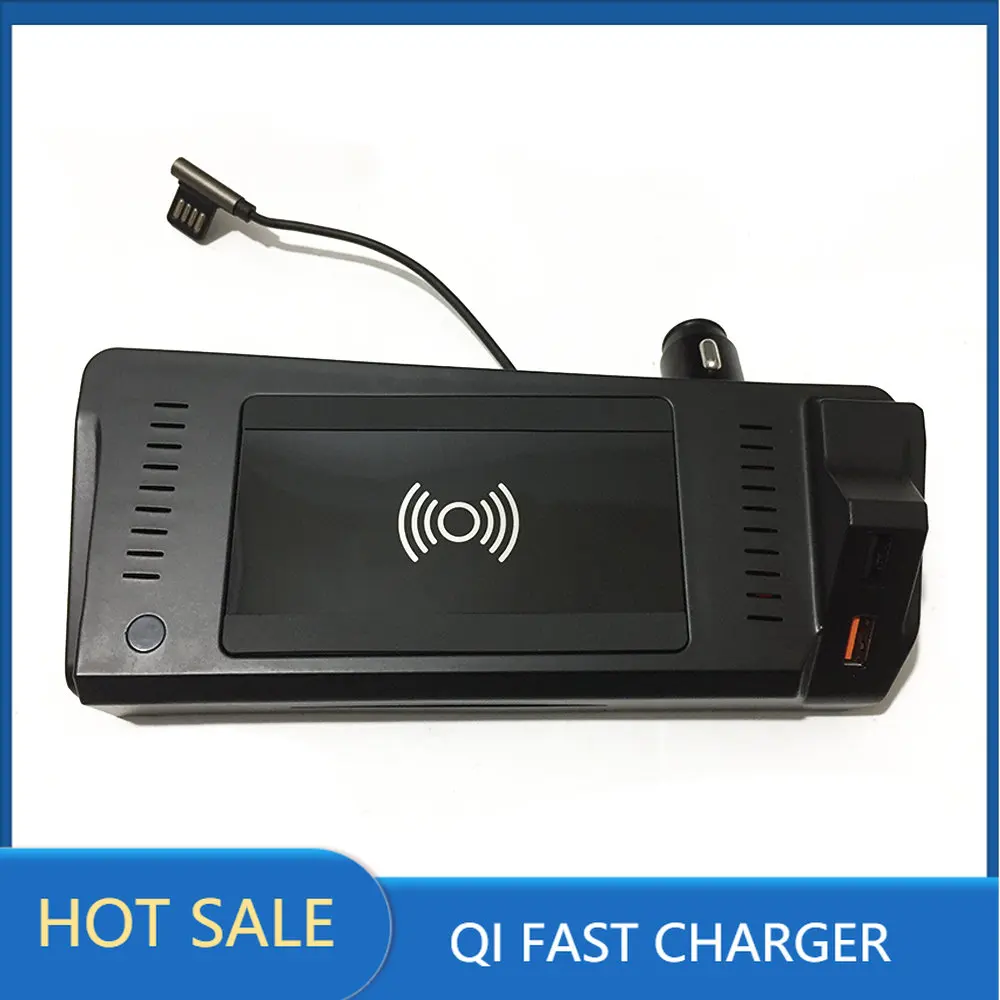 

QI charging pad For Audi A4 B9 S4 RS4 A5 2017 2018 2019 2020 2021 wireless charger usb center console phone holder fast charge