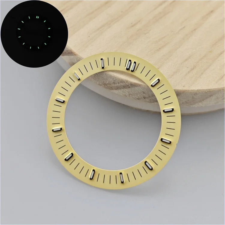 Hollow Dial Circle with Green Luminous Watch Accessories and Pins, 31mm