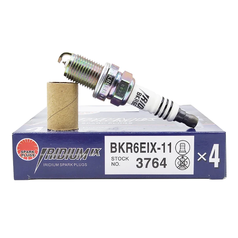 

4PCS BKR6EIX-11 3764 Iridium Spark Plug For Nissan Toyota Mitsubishi Isuzu Subaru Kia Jaguar Yamaha Lotus BKR6EIX11-3764