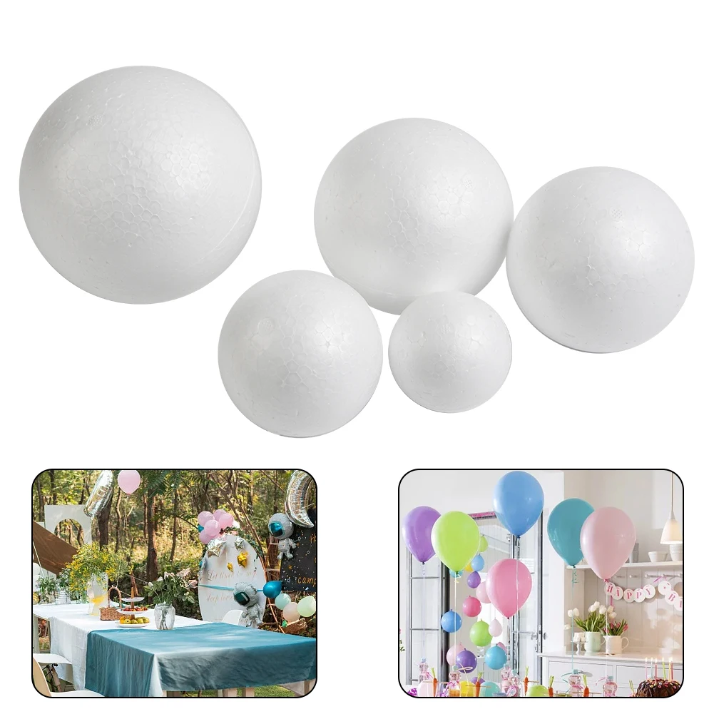 1 Stück leere runde Kugel aus massivem Polystyrol schaum für Hochzeits feiern 6cm/7cm/8cm/9cm/10cm/12cm hand gefertigte DIY-Produktion – Detail 31