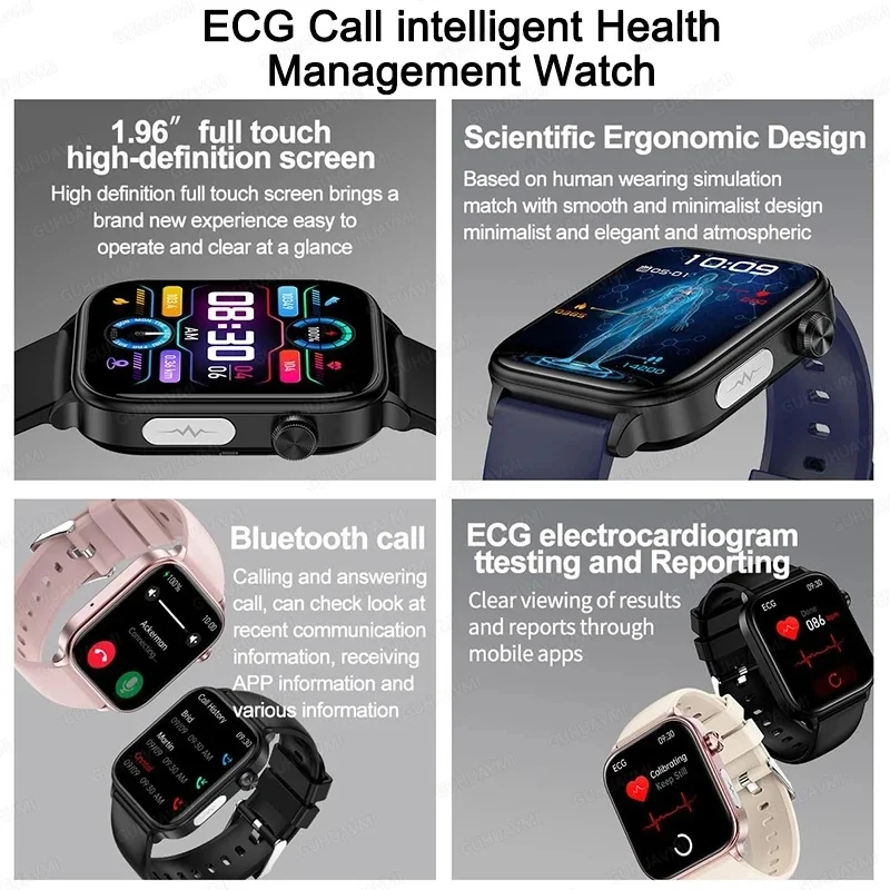 2025 For XiaoMi Original Premium ECG+PPG Smart Watch Women Blood Lipid Uric Acid Al Diagnostic Detector Body Temperature Watches 2