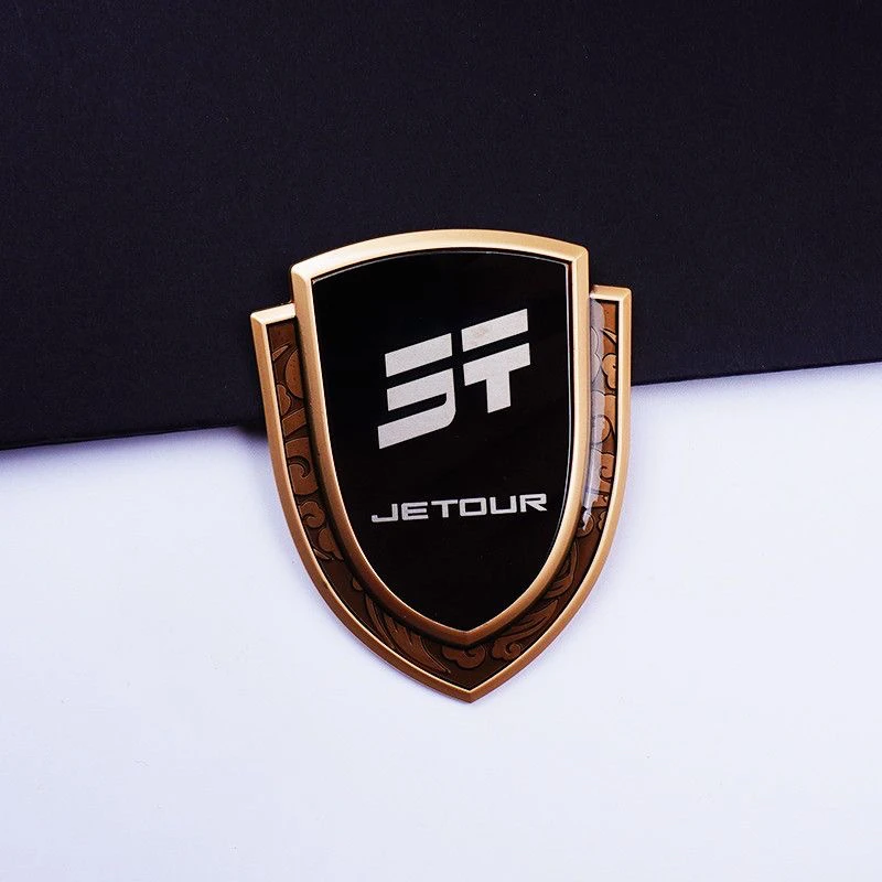 T1 T2 여행자 JETOUR x90 x95x70plus 여행자 3 차원 맞춤형 바디 장식 금속 측면 배지 자동차 엠블럼