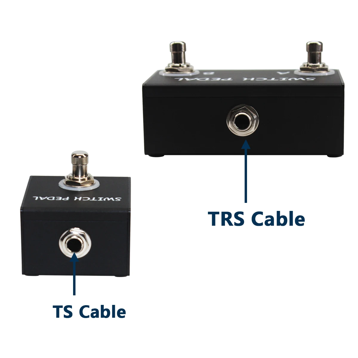 Tap Dual Footswitch Latch Momentary Pedal for Electronic Instruments Muti-effects Pedal and Amps Accessories with TS TRS Metal electric guitar pedal,guitar accessories,electric guitar switch