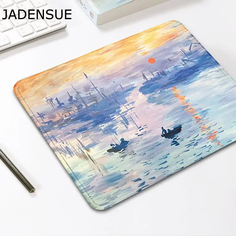 

Игровые настольные коврики, милый коврик для мыши, картина маслом Ван Гога, нескользящий креативный коврик для клавиатуры, Настольный коврик, игровой коврик для офиса, домашнего компьютера