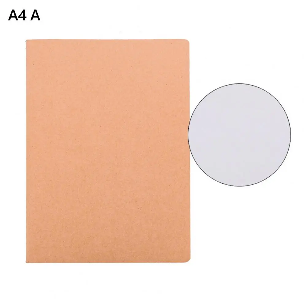 

No Bleed Paper Notebook Vintage Kraft Paper Notebook A4/a5/b5 Thick Ink-proof Pages No Bleed Beige Paper Ideal for Students