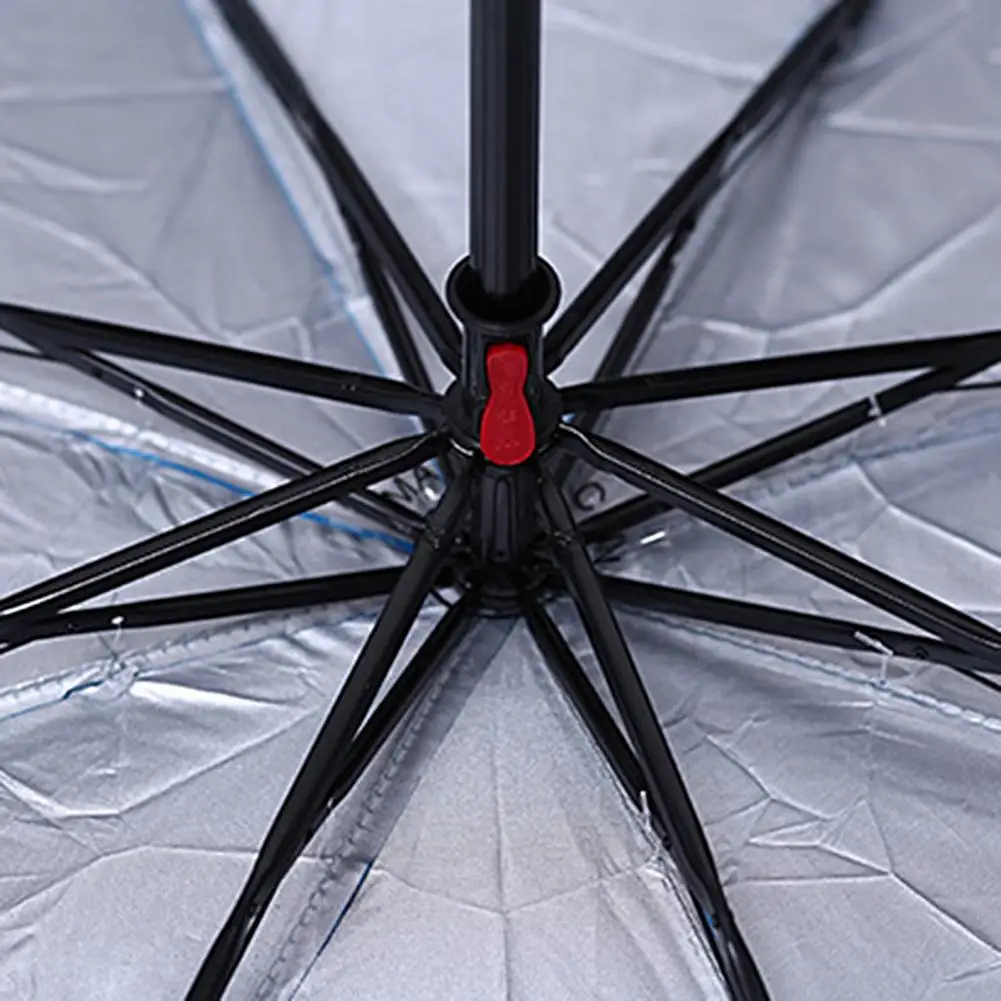 Folding Umbrella Wine Bottle Umbrella Strong Wind Resistance Sunshade Reverse Folding for Outdoor