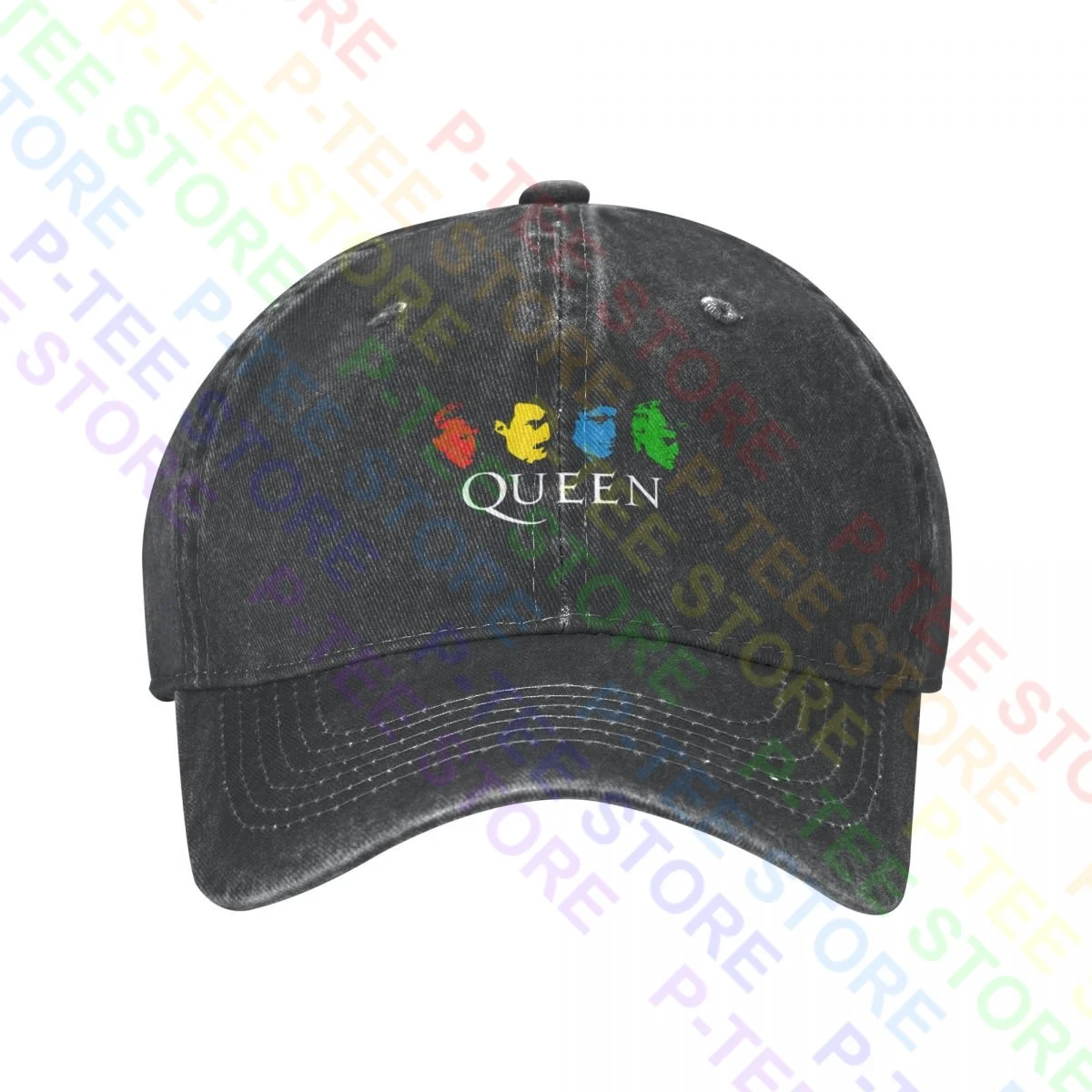 Good 80S Queen The Best Band Fredy Mercury Washed Denim Baseball Cap Trucker Hats Trendy Hot Deals
