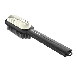 Dual-Sided Suede and Shoe Cleaning Brush for Stain and Dust Removal (Black)